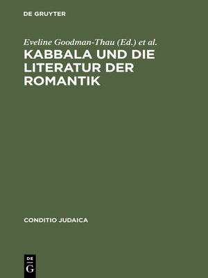 cover image of Kabbala und die Literatur der Romantik